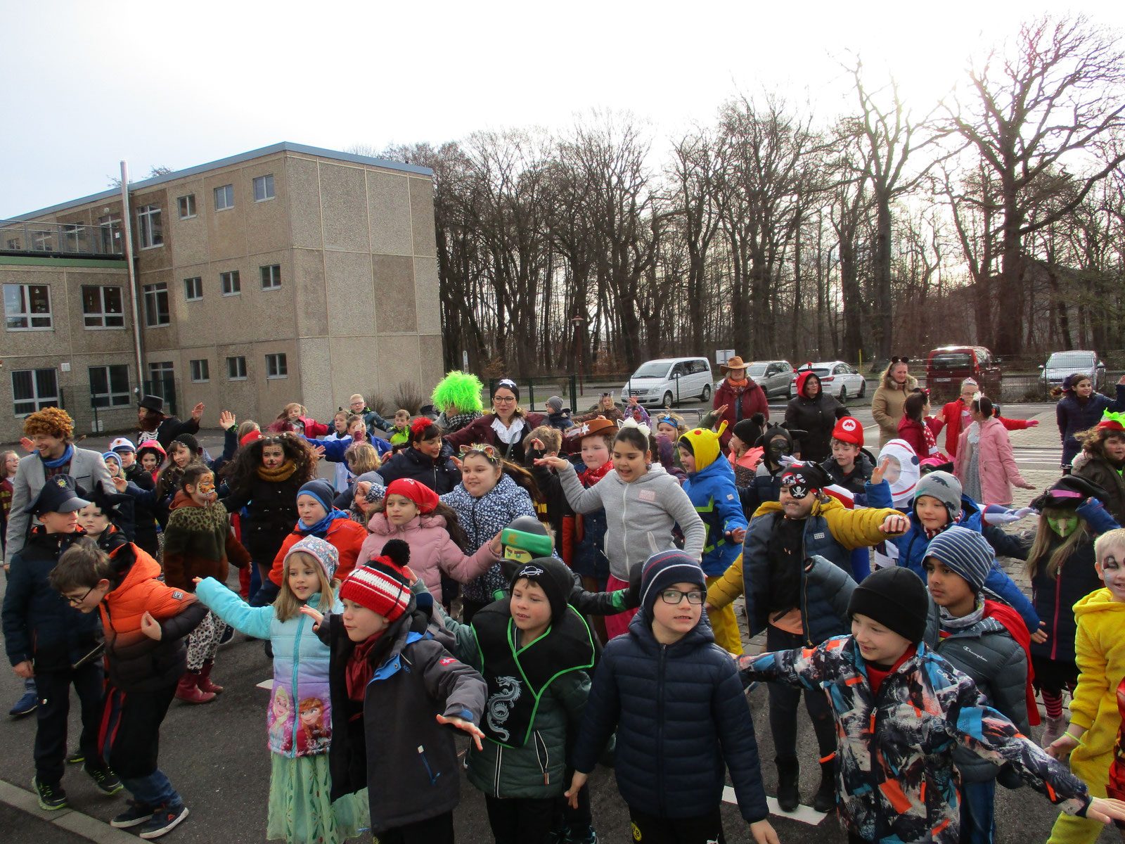 Die ganze Schule beim Rodel-Weltcup in Oberhof
